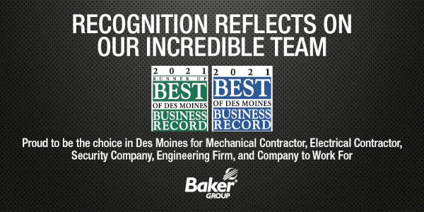 Baker Group Recognized in Multiple Categories as Best of Des Moines